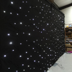 3Mx3M White LED Star light Wedding Backdrop - ICE WHITE LEDs