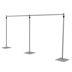 8Mx4M Pipe and Drape Kits (8'-14' Extendable uprights and crossbars)