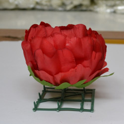 Red Peony Heads Closed - Pack of 10