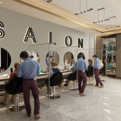Free Standing Sneeze Guard Screen for Salon and Hair Dressers