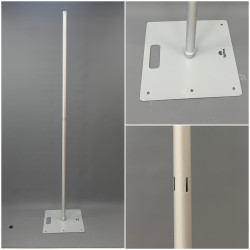 8ft Fixed Pipe and Drape Upright Pole