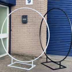 180cm Budget Wedding Floral Backdrop Hoop - BLACK