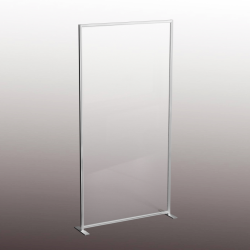 Floor Standing Sneeze Guard Screens for Gyms and Fitness Centres