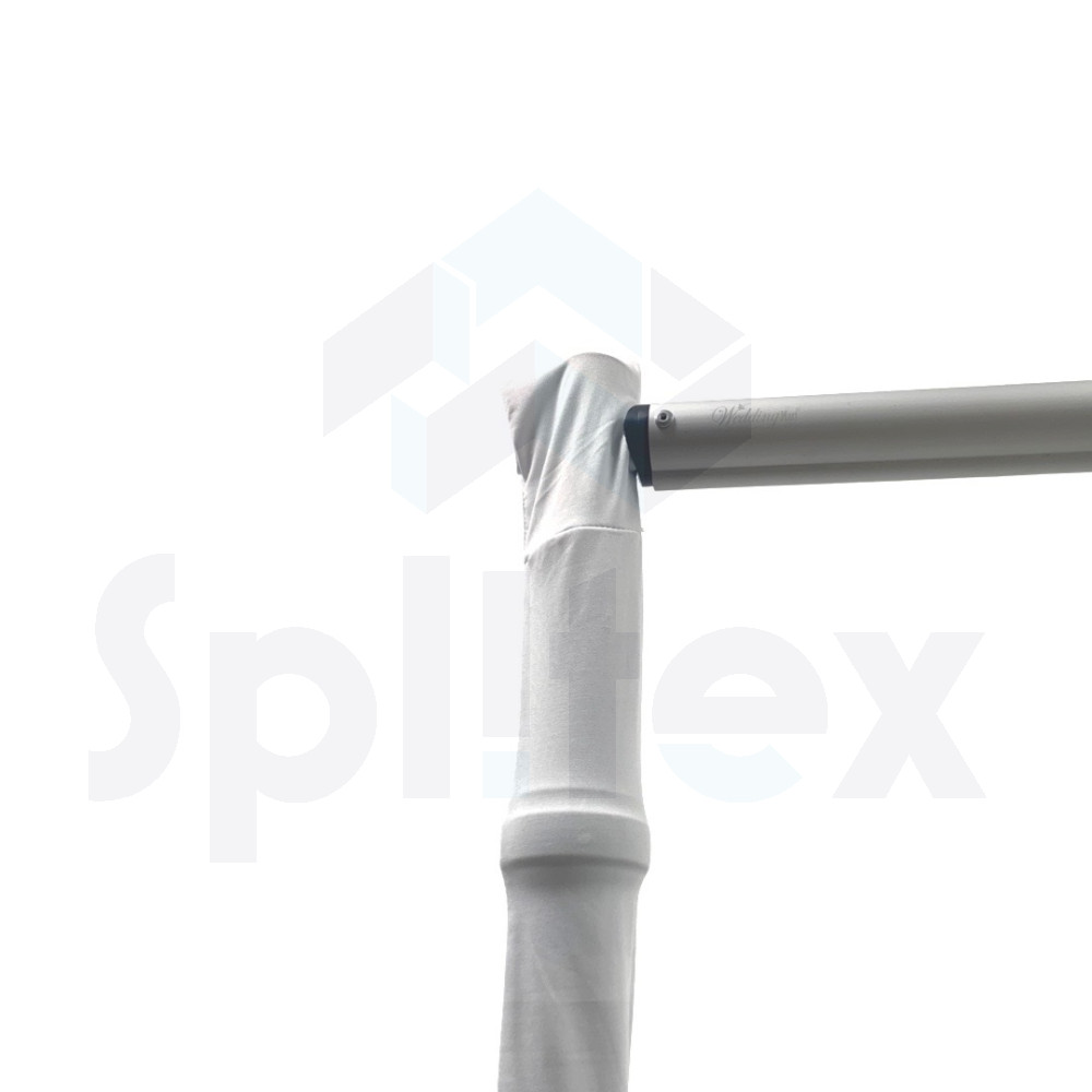 Stretch Fit Pipe and Drape Upright Stand Cover - White – Wholesale Pipe and Drape Accessories for Wedding Decorators | WeddingMart