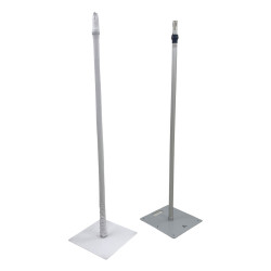 Stretch Fit Pipe and Drape Upright Stand Cover - White