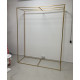 3D Rectangular Metal Wedding Arch - Gold – Wholesale Metal Wedding Arch Frames for Wedding Decorators | WeddingMart