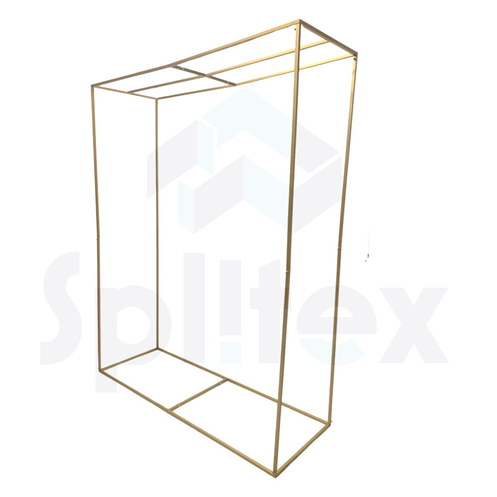 3D Rectangular Metal Wedding Arch - Gold – Wholesale Metal Wedding Arch Frames for Wedding Decorators | WeddingMart