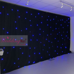 3Mx3M BLACK RGB LED Starlight LED Wedding Backdrop
