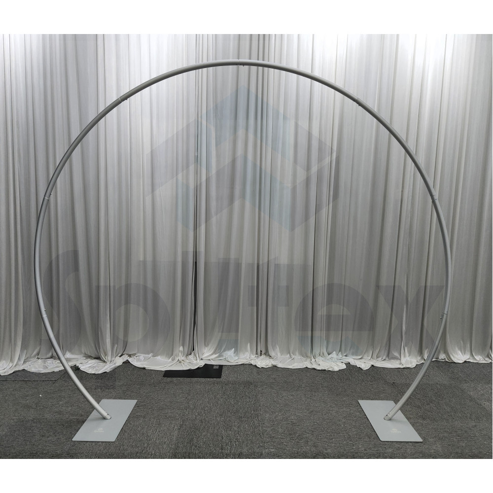 280cm Circular Aluminium Wedding Arch Frame - Silver – Wholesale Aluminium Wedding Arch Frames for Wedding Decorators | WeddingMart