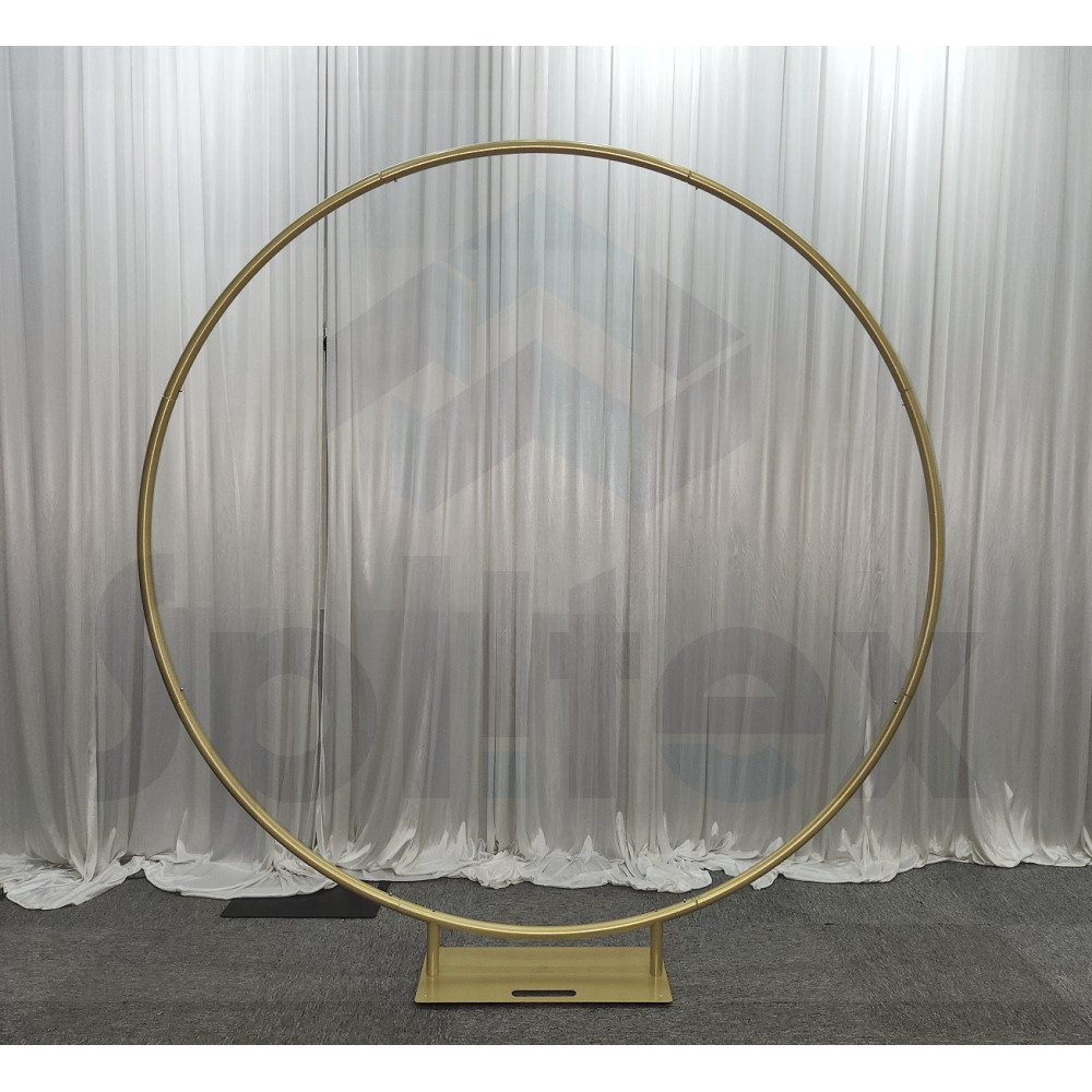 200cm Aluminium Wedding Floral Backrop Hoop - GOLD – Wholesale Hoops for Wedding Decorators | WeddingMart